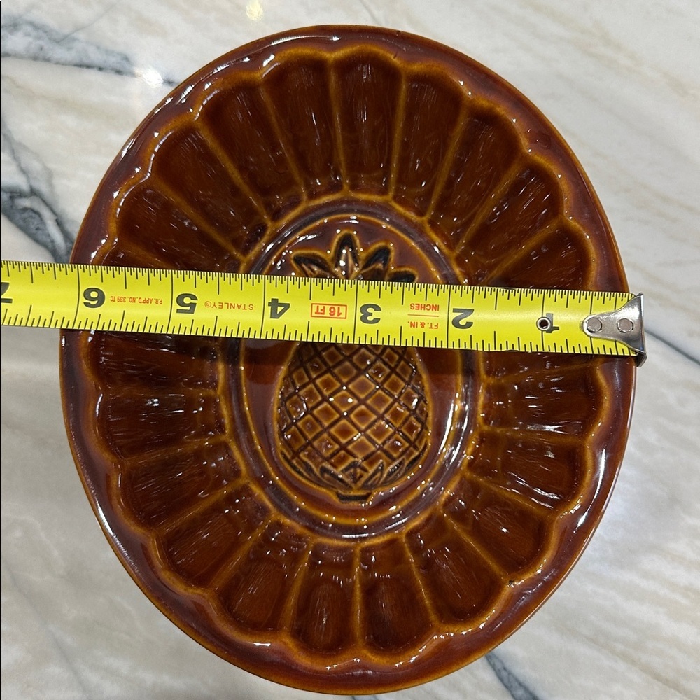 Williams-Sonoma Brown Glazed Ceramic Pineapple Mold Baking dish - Picture 5 of 9
